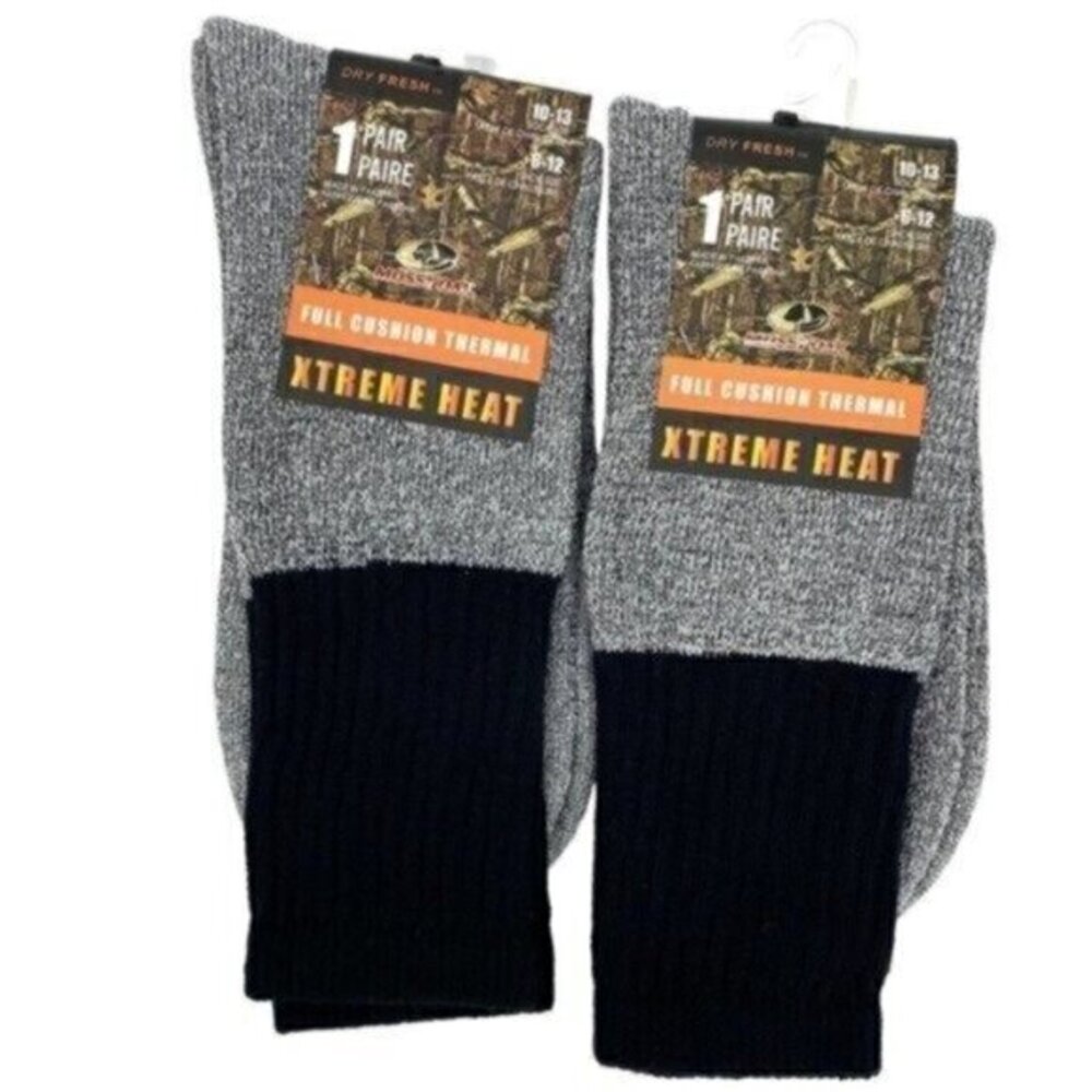 Mossy Oak Men’s Socks Xtreme Heat Full Cushion Thermal New